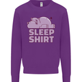 A Hippo Sleeping Shirt Hippomotamus Kids Sweatshirt Jumper Purple