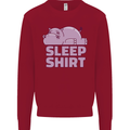 A Hippo Sleeping Shirt Hippomotamus Kids Sweatshirt Jumper Red