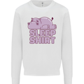 A Hippo Sleeping Shirt Hippomotamus Kids Sweatshirt Jumper White
