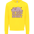 A Hippo Sleeping Shirt Hippomotamus Kids Sweatshirt Jumper Yellow
