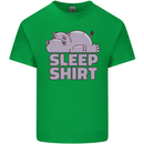 A Hippo Sleeping Shirt Hippomotamus Kids T-Shirt Childrens Irish Green