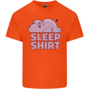 A Hippo Sleeping Shirt Hippomotamus Kids T-Shirt Childrens Orange