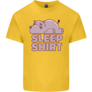 A Hippo Sleeping Shirt Hippomotamus Kids T-Shirt Childrens Yellow