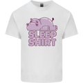 A Hippo Sleeping Shirt Hippomotamus Mens Cotton T-Shirt Tee Top White