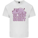A Hippo Sleeping Shirt Hippomotamus Mens Cotton T-Shirt Tee Top White