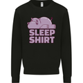 A Hippo Sleeping Shirt Hippomotamus Mens Sweatshirt Jumper Black