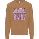 A Hippo Sleeping Shirt Hippomotamus Mens Sweatshirt Jumper Caramel Latte