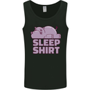 A Hippo Sleeping Shirt Hippomotamus Mens Vest Tank Top Black