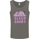 A Hippo Sleeping Shirt Hippomotamus Mens Vest Tank Top Charcoal
