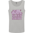 A Hippo Sleeping Shirt Hippomotamus Mens Vest Tank Top Sports Grey