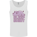 A Hippo Sleeping Shirt Hippomotamus Mens Vest Tank Top White