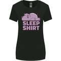 A Hippo Sleeping Shirt Hippomotamus Womens Wider Cut T-Shirt Black