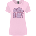 A Hippo Sleeping Shirt Hippomotamus Womens Wider Cut T-Shirt Light Pink