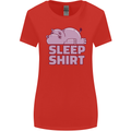 A Hippo Sleeping Shirt Hippomotamus Womens Wider Cut T-Shirt Red