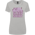 A Hippo Sleeping Shirt Hippomotamus Womens Wider Cut T-Shirt Sports Grey