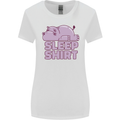 A Hippo Sleeping Shirt Hippomotamus Womens Wider Cut T-Shirt White