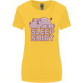 A Hippo Sleeping Shirt Hippomotamus Womens Wider Cut T-Shirt Yellow
