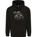 A Hockey Player Mens 80% Cotton Hoodie Black
