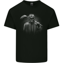 A Hockey Player Mens Cotton T-Shirt Tee Top Black