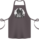 A Horse and Dogs Equestrian Riding Rider Cotton Apron 100% Organic Dark Grey