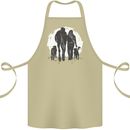 A Horse and Dogs Equestrian Riding Rider Cotton Apron 100% Organic Khaki