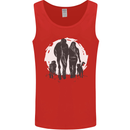 A Horse and Dogs Equestrian Riding Rider Mens Vest Tank Top Red
