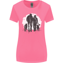 A Horse and Dogs Equestrian Riding Rider Womens Wider Cut T-Shirt Azalea