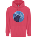 A Howling Wolf Full Moon Werewolves Childrens Kids Hoodie Heliconia