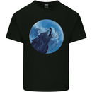 A Howling Wolf Full Moon Werewolves Mens Cotton T-Shirt Tee Top Black