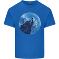 A Howling Wolf Full Moon Werewolves Mens Cotton T-Shirt Tee Top Royal Blue