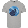 A Howling Wolf Full Moon Werewolves Mens Cotton T-Shirt Tee Top Sports Grey