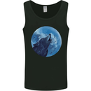 A Howling Wolf Full Moon Werewolves Mens Vest Tank Top Black