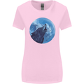 A Howling Wolf Full Moon Werewolves Womens Wider Cut T-Shirt Light Pink