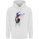 A Hummingbird Watercolour Bird Childrens Kids Hoodie White
