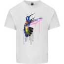 A Hummingbird Watercolour Bird Kids T-Shirt Childrens White