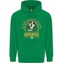 A Huskies Dog Childrens Kids Hoodie Irish Green