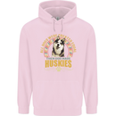 A Huskies Dog Childrens Kids Hoodie Light Pink