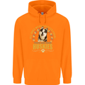 A Huskies Dog Childrens Kids Hoodie Orange