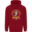A Huskies Dog Childrens Kids Hoodie Red
