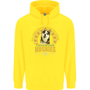 A Huskies Dog Childrens Kids Hoodie Yellow