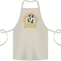A Huskies Dog Cotton Apron 100% Organic Natural