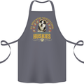 A Huskies Dog Cotton Apron 100% Organic Steel