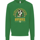 A Huskies Dog Kids Sweatshirt Jumper Irish Green