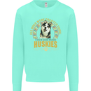 A Huskies Dog Kids Sweatshirt Jumper Peppermint