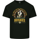 A Huskies Dog Kids T-Shirt Childrens Black