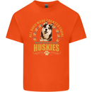 A Huskies Dog Kids T-Shirt Childrens Orange
