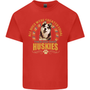 A Huskies Dog Kids T-Shirt Childrens Red