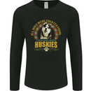 A Huskies Dog Mens Long Sleeve T-Shirt Black