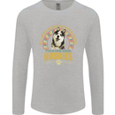 A Huskies Dog Mens Long Sleeve T-Shirt Sports Grey