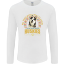 A Huskies Dog Mens Long Sleeve T-Shirt White